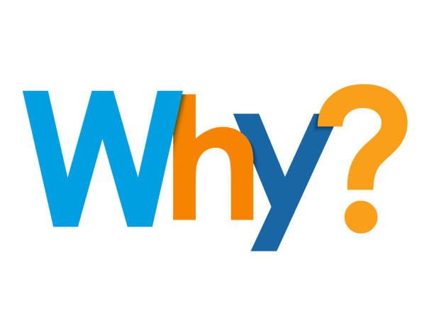 WHY? colorful vector typography banner
